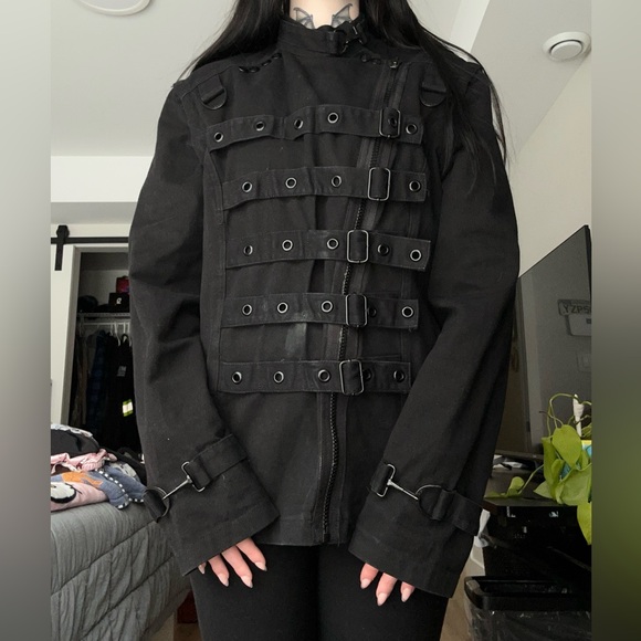Rare Y2K Tripp NYC goth band bondage jacket - Picture 9 of 10